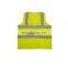 BSCI cheap black reflective safety vest with pockets for workwear