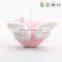 Chinese ICTI factory Peach heart with wings keychain toy stuffed heart toy can pass ASTM/CPSIA/EN71
