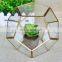 terrarium geometric glass terrarium wholesale gold plant vase