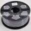 Grey color ABS 3d printer filament 1.75MM 3MM