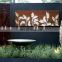 Water resistant corten steel decorative panel with 3d led light behind