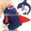 Cute Pet dog Winter Clothes cosplay Overcoat cartoon shark coral fleece