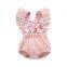 sleeveless baby girls floral pattern romper newest fashion baby clothes