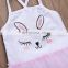 Wholesale 2019 Popular Kids Beach Wear EASTER DAY NEW BUNNY Embroidery Girls Swimwear