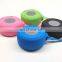 Waterproof bluetooth wireless speaker with sucker and hook
