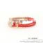Unisex flower stainless steel bracelet can custom cheap XE09-0021