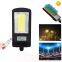 Solar street light outdoor solar light with 3 light mode waterproof body sensor garden courtyard path courtyard safety lighting