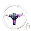 350mm 3 Inches Deep Dish 6 Hole Racing Steering Wheel Neo chrome Spoked