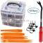 Car Retainer Clips & Plastic Fasteners Kit 16 kinds black Rivet auto Clips set