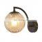 Contemporary Round Bed Board Wall Lighting Wall Sconce Globe Glass Wall Light For Bedroom Decor