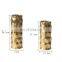 Nordic Golden 3D Grid Cylindrical  Modern Ceramic Decor Luxury Table Flower Vase for Home Home
