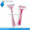 Different color triple blade shaving razor