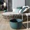 High quality outdoor round bed Courtyard lounge chair garden rattan sun bed