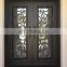 competitive price europe custom modern black residential exterior security doors homes entrance wrought iron villa door