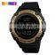 SKMEI 1346 Men's Fashion&Casual Plastic Band Digital Movement Alarm Clock Digital Wrist Watch