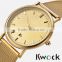 Popular goods in watch thin strap gold or silver color mens watch