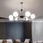 Vintage LED Pendant Light Simple Glass Ball Hanging Lights For Living Room Dining Room Magic Beans Chandelier