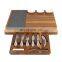 Wholesale acacia wood cheese board set with slicer custom cheese plate wood charcuterie board wooden cheese board