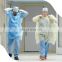 Cheap PP isolation gown disposable lab gown touchntuff protective grown fluid resistant bulk medical supplies