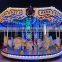24 seats cheap amusement park carousel horses kiddie ride luxury carousel for kids