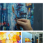 DIY Hand-painted oil painting Rose Oil painting home decoration