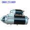 Bosch 0001231009 Engine Motor Starter Wholesaler Starter Motor for Bosch China Kit Starter Motor for Renault Trucks Daf Engine