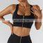 Activewear Manufacturers Custom Logo High Impact Fitness Bra Zipper Women's Sports Bra Plus Size Womens Yoga Sports Bra