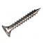 Trumpet Head Double Threaded Drywall Screws Stainless Steel Size M3.5-4.3
