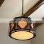 American Retro Country Style Art Design Clothing Store Living Room Dining Room Restaurant Bar Round Wooden Chandelier