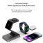 15W 3-in-1 Wireless Charger Efficient Fast Charging Stand Safe Charging Mobile Phone Headset Watch Three Devices Charging ABS
