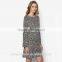 Women long sleeve dress design with high quality comfortable dress with wholesale price D308