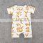 Latest Kids Clothing Design Summer 2016 New Style Boutique Design Pure Cotton Wearing Cute Animal Toddler Rompers