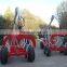 wood trailer with crane kit and seat