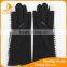 high quality ladies Houndstooth fabric and mirco velvet touch screen gloves with bow