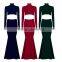 women evening dress two pieces maxi dress see-trough sexy dress