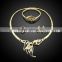 Unique Design 18k Gold Jewelry Set,Party Wearing Gold Jewelry,Semi-Precious Stones Gold Jewelry