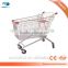 2015 Hot sale, upscale European Type Shopping Trolley/cart PVC/PU/TPR material wheels with coins lock