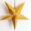 30CM Yellow pentagram shaped hanging star