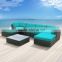 Modern Youth Orange Cushion Rattan Outdoor Patio Wicker Sectional Sofa Couch Set                        
                                                Quality Choice