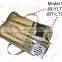 5 pcs stainless steel BBQ tool set with carry bag packing