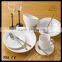new bone china, porcelain ceramic 16embossed dinnerware set new design
