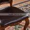 Foshan shunde furniture antique wood leather dining chairs