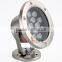 IP68 24W Outdoor Stainless Steel LED Underwater Lamp for Swimming Pool