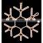 2D snowflake shaped led rope light motifchristmas decoration light for outdoor use