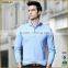 Presley oem wholesale custom cotton light blue long sleeve mens polo shirt