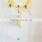 Colorful Glass Green Yellow Butterfly Indoor Metal Wind Chime Wholesale