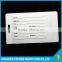 plastic pvc custom luggage tag with insert paper card