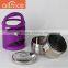 Hot Sale Protable Leakproof Thermos Metal Stianless Steel Bento Lunch Box With Colorful PP Stand
