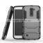 2 in 1 Tough Iron Man Armor Case Cover For LG K10 With Kickstand Case