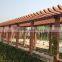 JFCG Environment Friendly Fireproof WPC Material Outdoor Pergola Outdoor Corridor